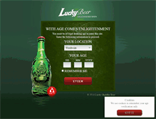 Tablet Screenshot of luckydrinkco.com